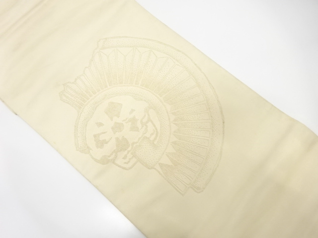 JAPANESE KIMONO / ANTIQUE FUKURO OBI / SILK / SAGARA KNOTS / ABSTRACT